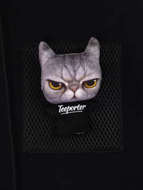 換裝燶面貓黑色連帽「痛」衛衣 thumbnail image