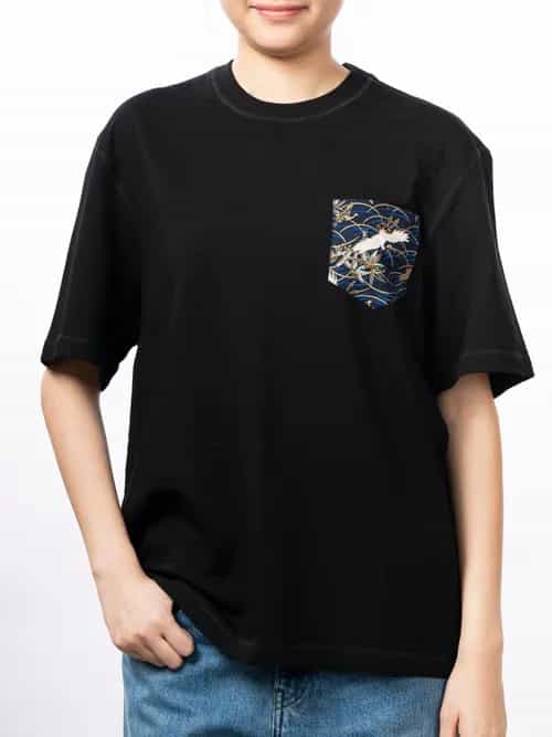 和風口袋Tee - 優雅的鶴 (限量產品) thumbnail image